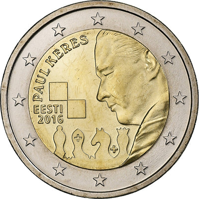 Estonia, 
            
               2 Euro, 
            
               Paul Keres