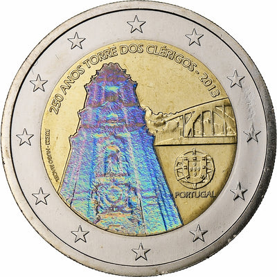 Portugal, 
            
               2 Euro, 
            
               Porto Clérigos Tower