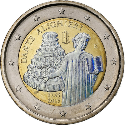 Italien, 
            
               2 Euro, 
            
               Dante Alighieri