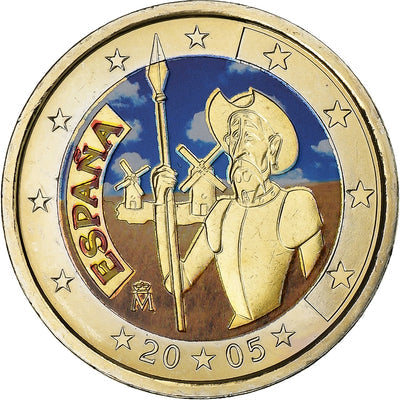 Spanien, 
            
               2 Euro, 
            
               Don Quixote