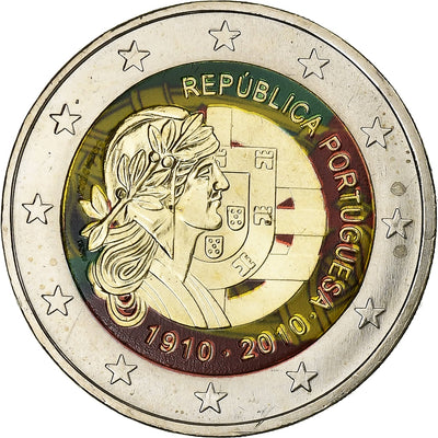 Portugal, 
            
               2 Euro, 
            
               Portuguese Republic