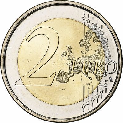 Spanien, 
            
               2 Euro, 
            
               10 Years of Euros Cash