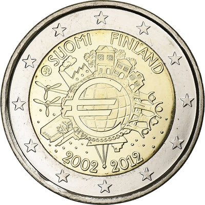 Finnland, 
            
               2 Euro, 
            
               10 Years of Euros Cash