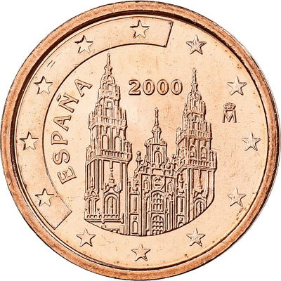 Spanien, 
            
               2 Centimes, 
            
               Burgos cathedral