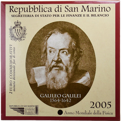 San Marino, 
            
               2 Euro, 
            
               Galileo Galilei