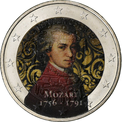 Österreich, 
            
               2 Euro, 
            
               Mozart