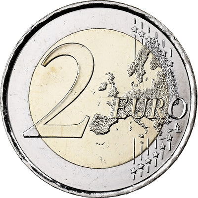 Spanien, 
            
               2 Euro, 
            
               Colourized