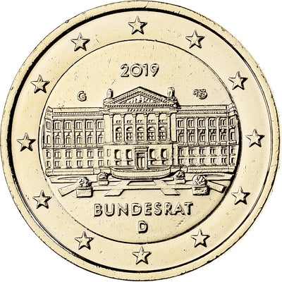 Deutschland, 
            
               2 Euro, 
            
               Fantaisy coinage .Dorée