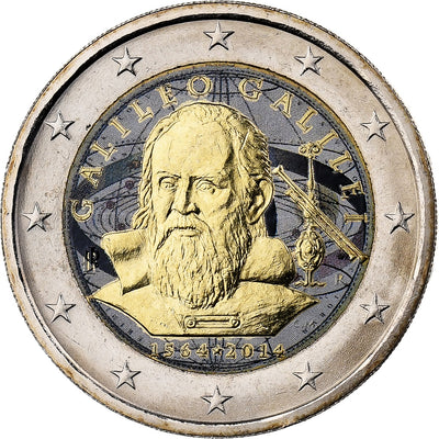 Italien, 
            
               2 Euro, 
            
               Galileo Galilei