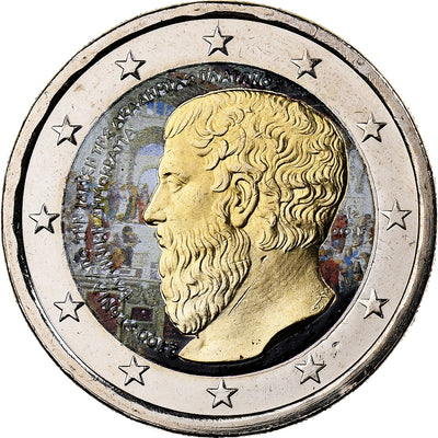 Griechenland, 
            
               2 Euro, 
            
               Platon