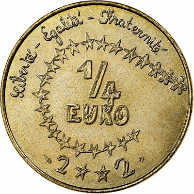 Frankreich, 
            
               1/4 Euro, 
            
               2002