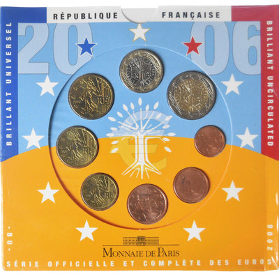 Frankreich, 
            
               Coffret 1c. à 2€, 
            
               2006