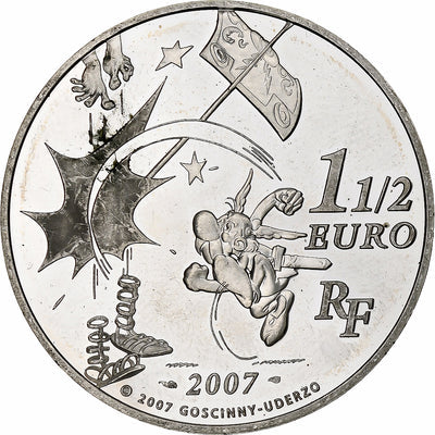 Frankreich, 
            
               1 1/2 Euro, 
            
               Astérix