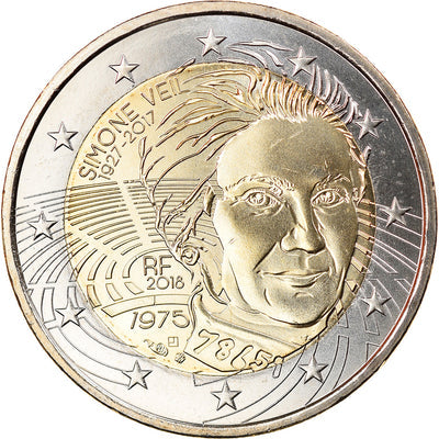 Frankreich, 
            
               2 Euro, 
            
               Simone Veil