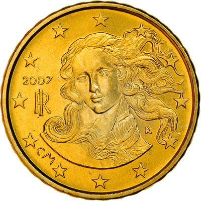 Italien, 
            
               10 Euro Cent, 
            
               Birth of Venus