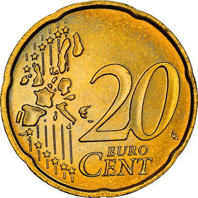 Italien, 
            
               20 Euro Cent, 
            
               Boccioni's sculpture