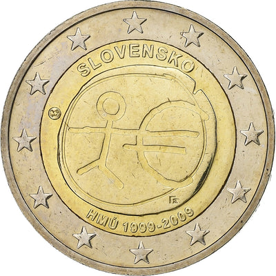 Slowakei, 
            
               2 Euro, 
            
               European Monetary Union