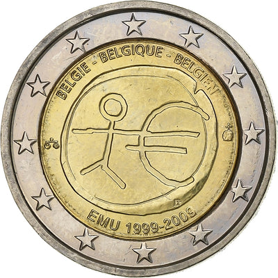 Belgien, 
            
               2 Euro, 
            
               European Monetary Union