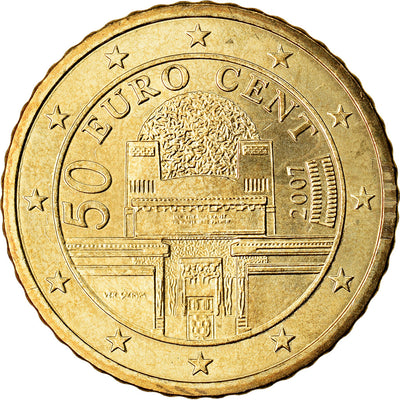 Österreich, 
            
               50 Euro Cent, 
            
               2007