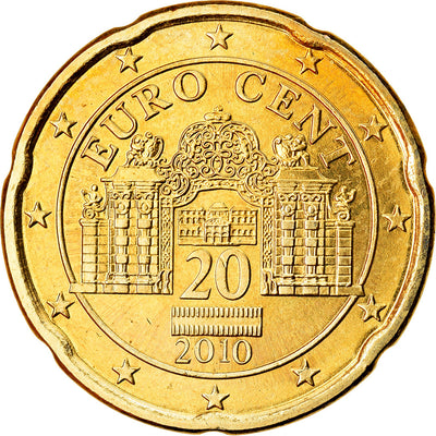 Österreich, 
            
               20 Euro Cent, 
            
               2010